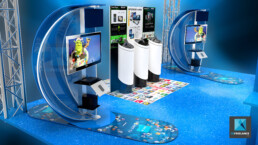 stand jeux vidéo Samsung image 3d