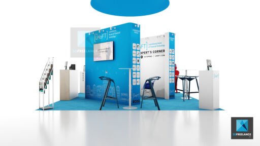 image 3d modélisation stand fintech
