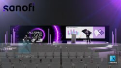rough 3d scénographie séminaire Sanofi