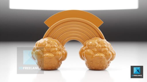 moule pour impression 3d gâteaux modélisation 3D