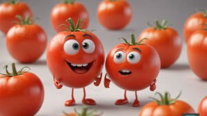 modélisation 3d personnage tomate