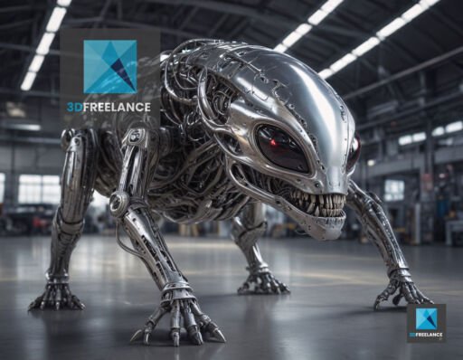 insecte alien modélisation 3d