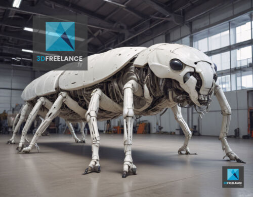insecte biomécanique modélisation 3d