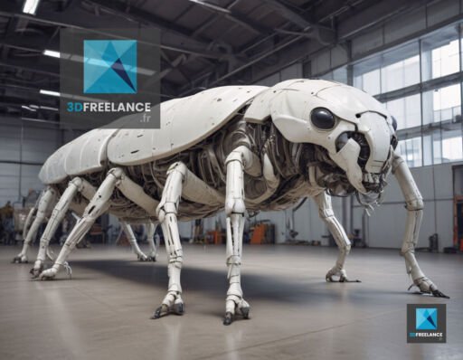 insecte biomécanique modélisation 3d