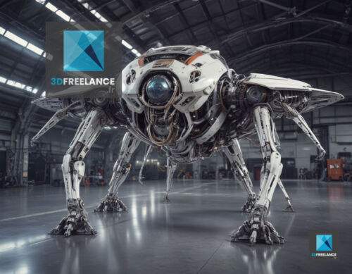 insecte robotique modélisation 3d