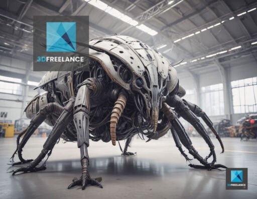 insecte tesla modélisation 3d