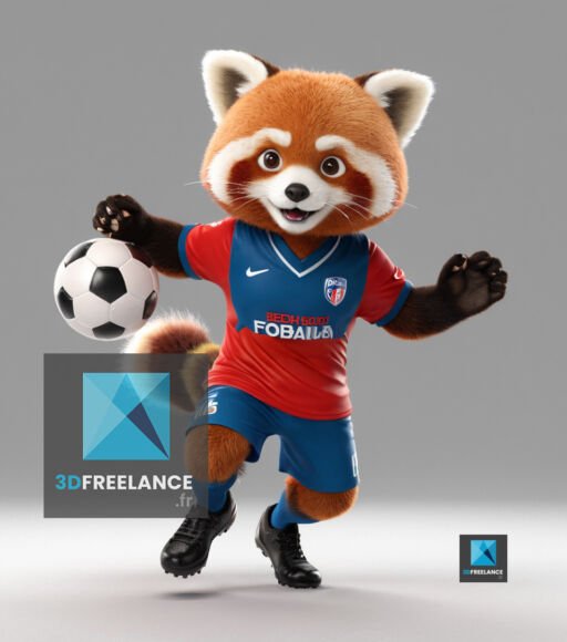 mascotte football - panda