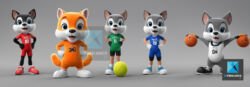 mascottes sportives