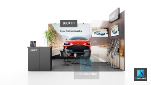 conception stand automobile bugatti