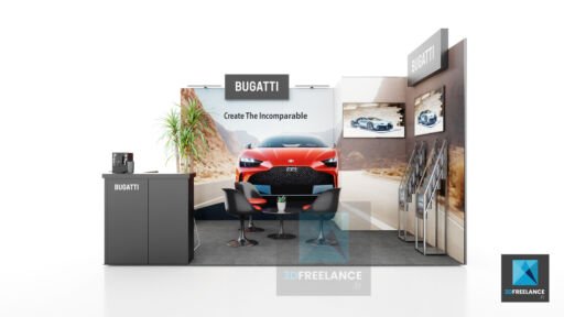 conception stand automobile bugatti