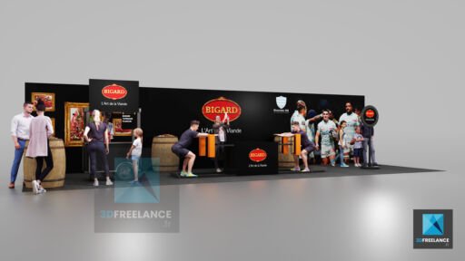 conception stand Bigard - agroalimentaire
