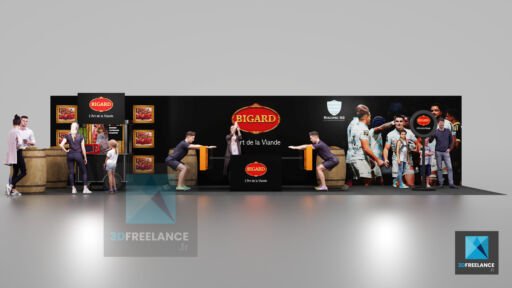 création stand Bigard - agroalimentaire