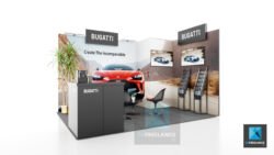 design stand automobile bugatti