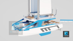 image 3d catamaran