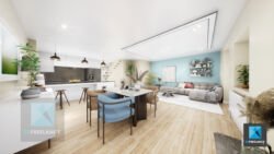 image 3d séjour maison en suisse