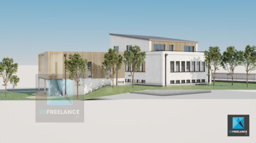 perspective 3d hôpital