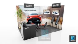 stand automobile bugatti