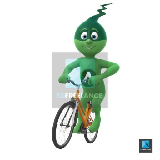 modélisation 3d personnage énergies vertes renouvelables