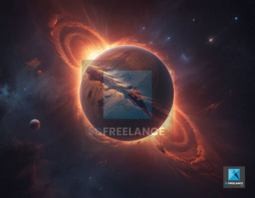 illustration 3d planète