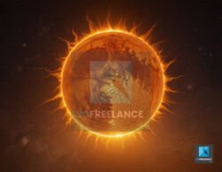 modélisation 3d soleil