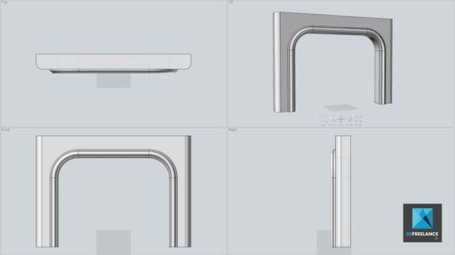 modélisation 3d cheminée usinage
