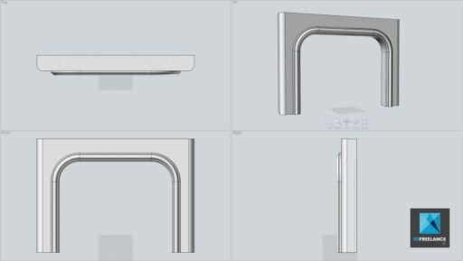 modélisation 3d cheminée usinage