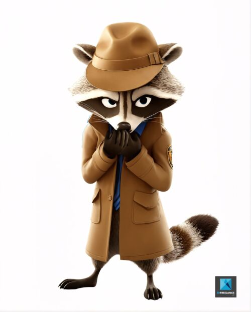 figurine raton laveur