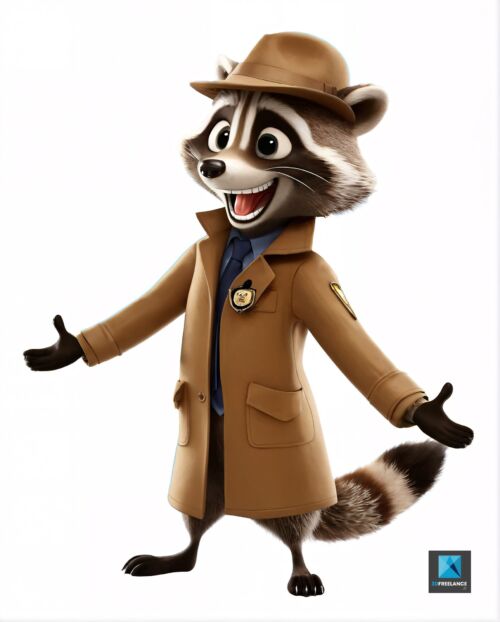 mascotte raton laveur