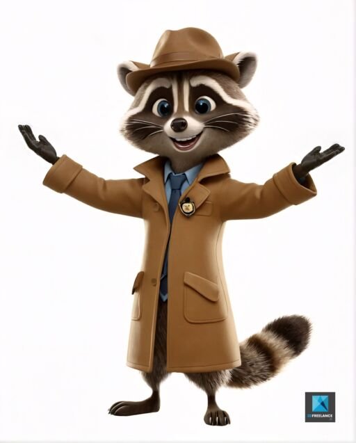 personnage raton laveur