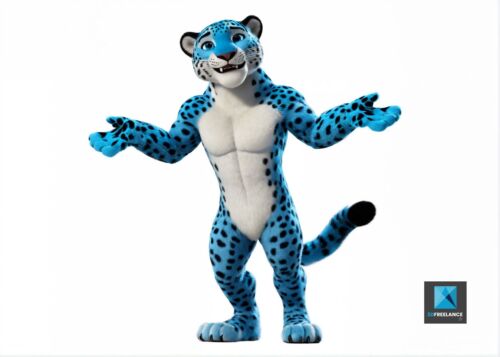 mascotte léopard