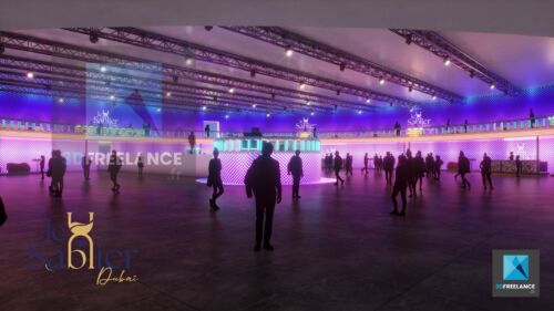 modélisation 3d discothèque boite de nuit