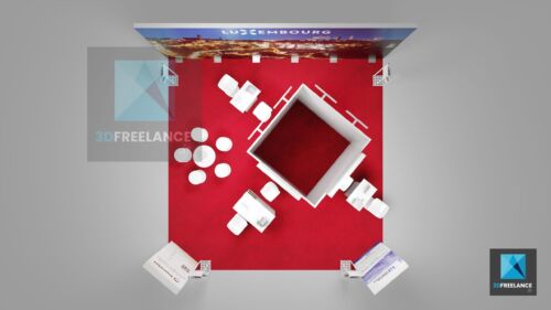 plan 3d stand fintech Luxembourg