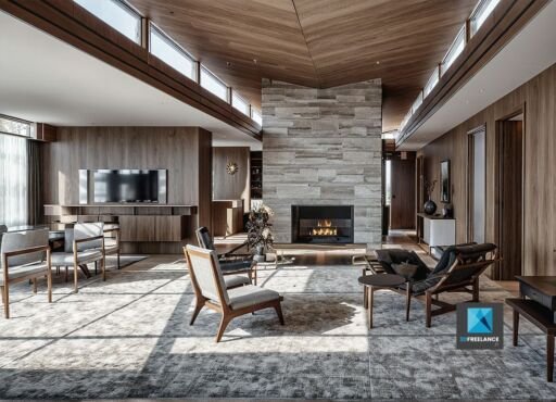 image IA séjour meuble immobilier