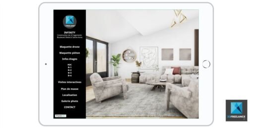 pr&eacute;sentation interactive immobilier tablette tactile