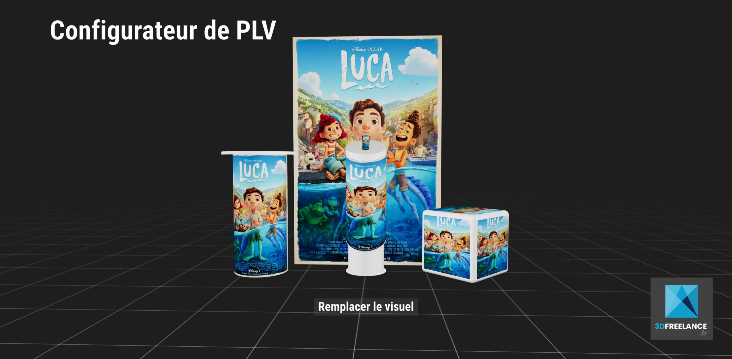 configurateur 3D de PLV