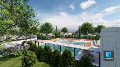 modélisation 3d camping