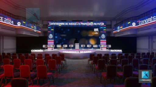 scénographie Congrès national des commissaires de justice