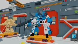 visite 3d d'une usine robots