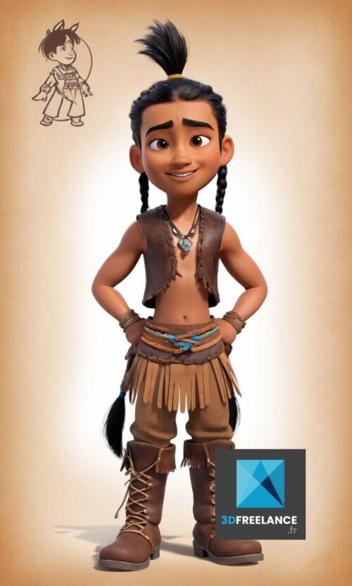 mascotte indien d’Amérique