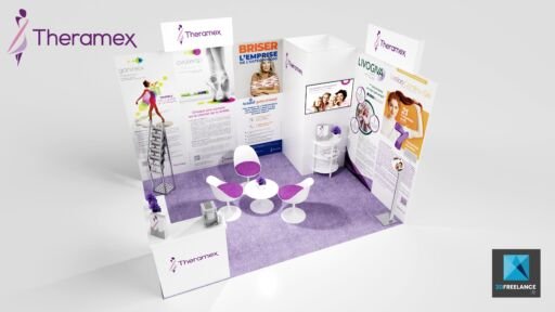 création stand médical theramex