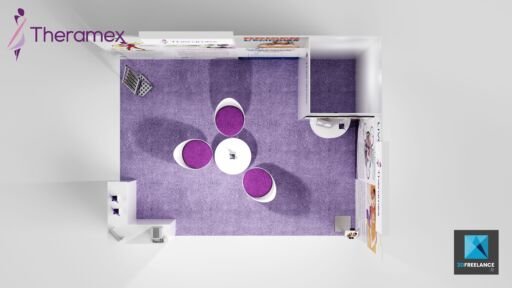 plan 3d stand médical Theramex