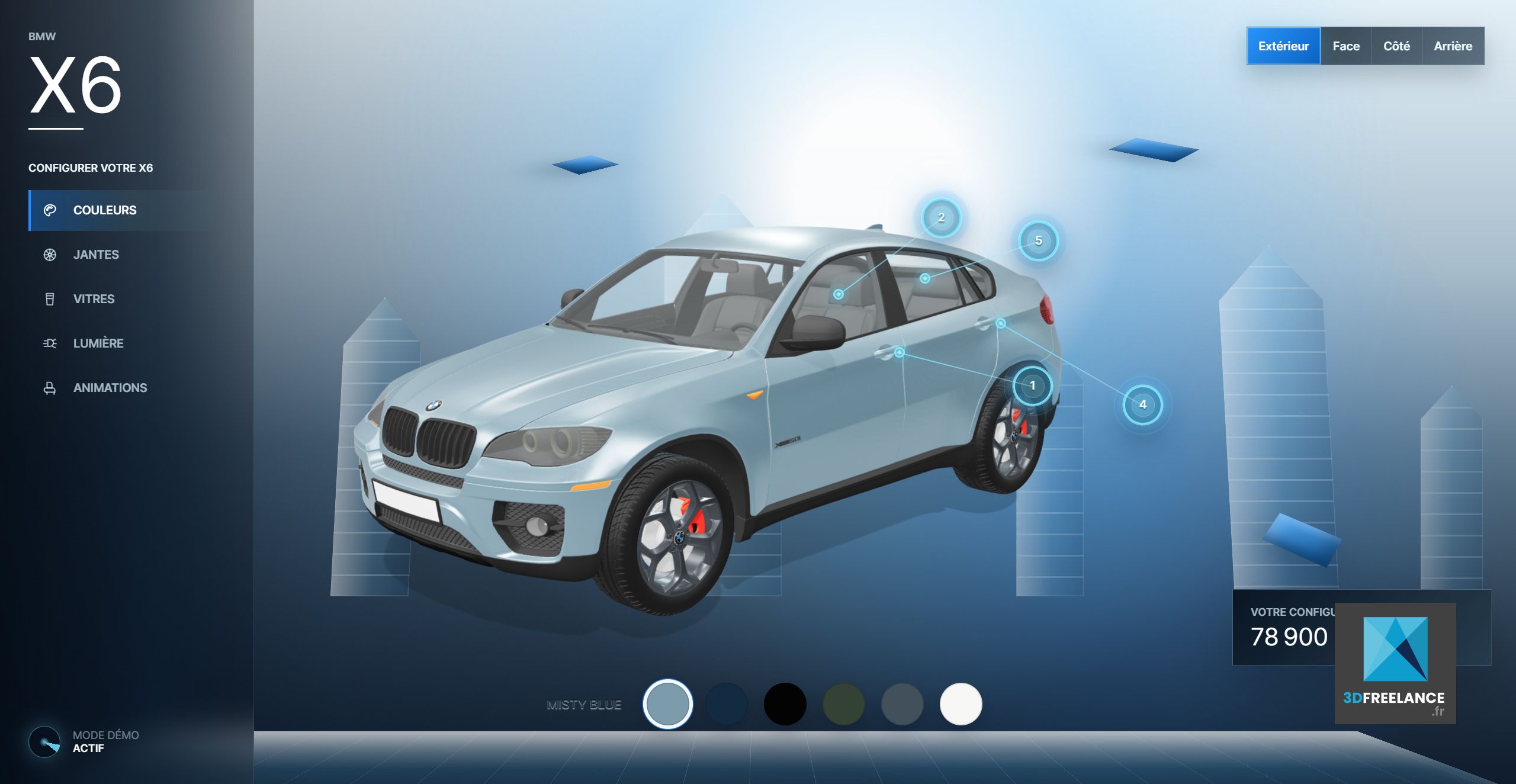 Configurateur Automobile 3D Freelance | Modélisation & Rendu Temps Réel