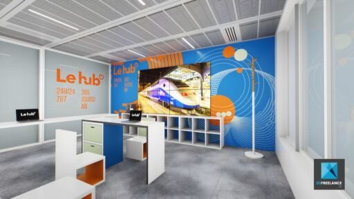 design intérieur bureau SNCF