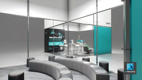 conception Stand modulaire fintech The Lhoft Luxembourg
